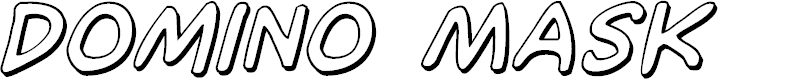 Preview image for Domino Mask 3D Italic