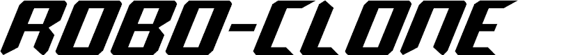 Preview image for Robo-Clone Font