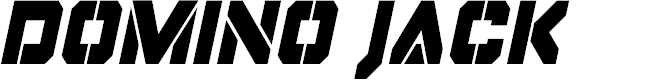 Preview image for Domino Jack Condensed Italic Condensed Italic