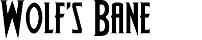 Preview image for Wolf's Bane Regular Font