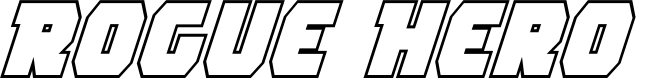 Preview image for Rogue Hero Outline Italic