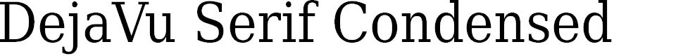 Preview image for DejaVu Serif Condensed