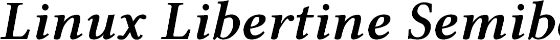 Preview image for Linux Libertine Semibold Italic