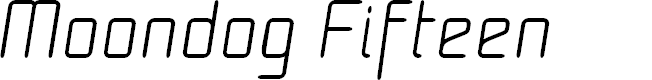 Preview image for Moondog Fifteen Italic
