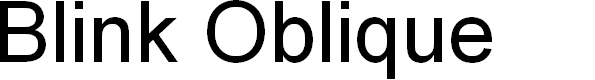 Preview image for Blink Oblique