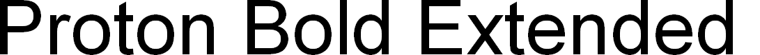 Preview image for Proton Bold Extended Italic