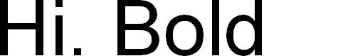 Preview image for Hi. Bold