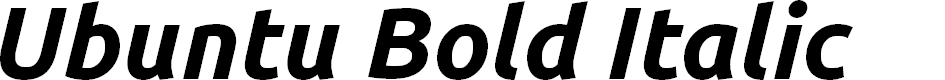 Preview image for Ubuntu Bold Italic