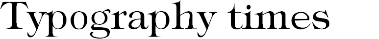 Preview image for Typography times