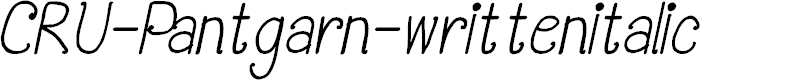 Preview image for CRU-Pantgarn-writtenitalic