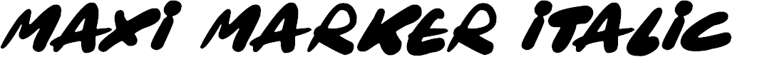 Preview image for Maxi Marker Italic