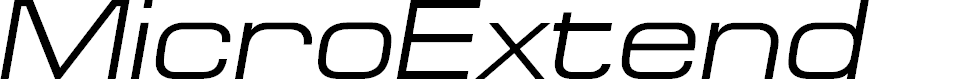 Preview image for MicroExtendFLF-Italic