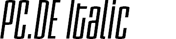 Preview image for PC.DE Italic