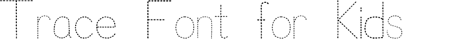 Preview image for Trace Font for Kids