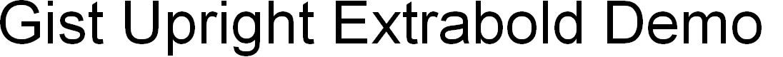 Preview image for Gist Upright Extrabold Demo