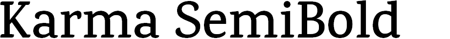 Preview image for Karma SemiBold