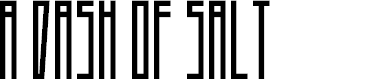 Preview image for A Dash of Salt