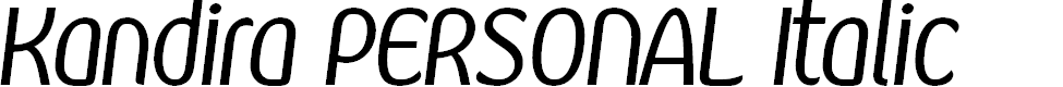 Preview image for Kandira PERSONAL Italic