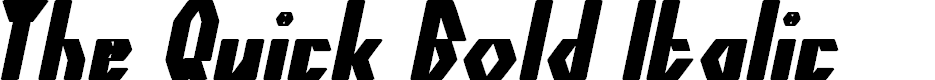 Preview image for The Quick Bold Italic