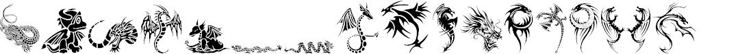 Preview image for Tribal Dragons Tattoo Designs