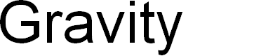 Preview image for Gravity Font