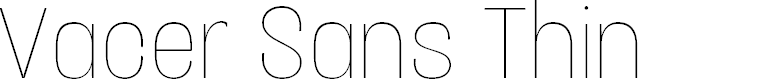 Preview image for Vacer Sans Personal Thin