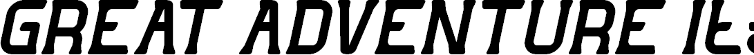 Preview image for GREAT ADVENTURE Italic