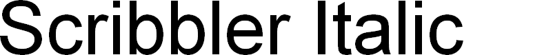 Preview image for Scribbler Italic