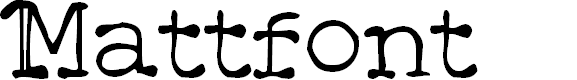 Preview image for Mattfont Oblique