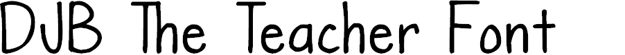 Preview image for DJB The Teacher Font