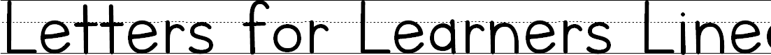 Preview image for Letters for Learners Lined