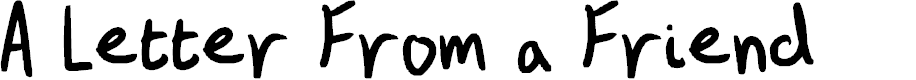 Preview image for A Letter From a Friend
