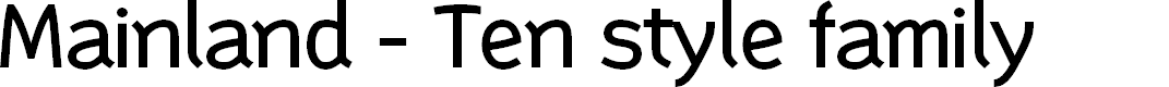 Preview image for Mainland PERSONAL Medium Font