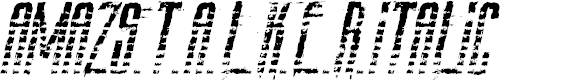 Preview image for AmazS.T.A.L.K.E.R.Italic