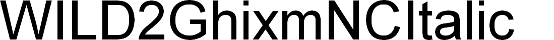 Preview image for WILD2GhixmNC-Italic