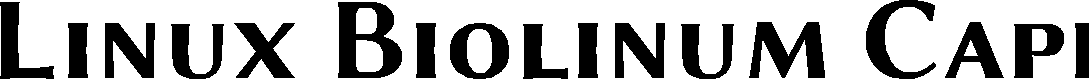 Preview image for Linux Biolinum Capitals Bold