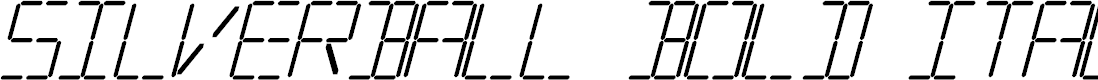 Preview image for Silverball Bold Italic