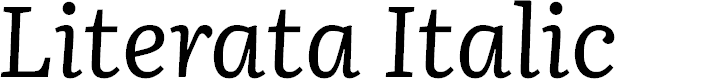 Preview image for Literata Italic