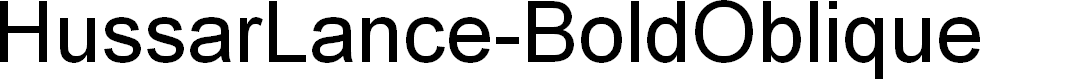 Preview image for HussarLance-BoldOblique