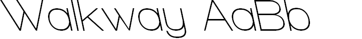 Preview image for Walkway SemiBold RevOblique