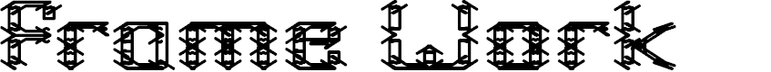 Preview image for Frame Work Font