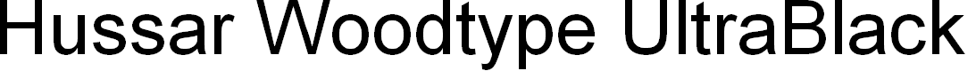Preview image for Hussar Woodtype UltraBlack