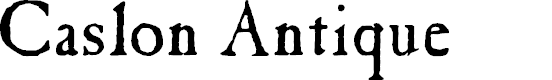 Preview image for Caslon Antique