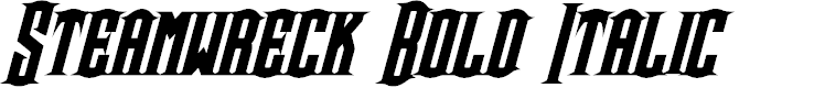 Preview image for Steamwreck Bold Italic
