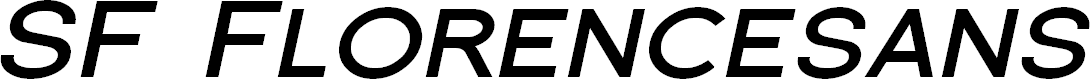 Preview image for SF Florencesans SC Exp Bold Italic