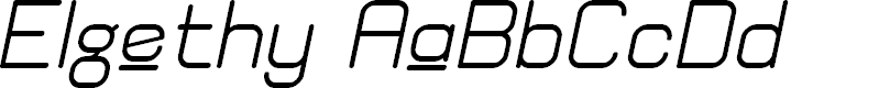 Preview image for Elgethy Est Upper Bold Oblique