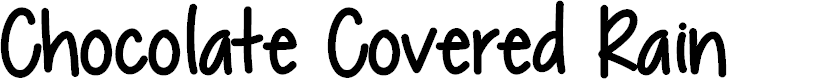 Preview image for Chocolate Covered Raindrops Bold