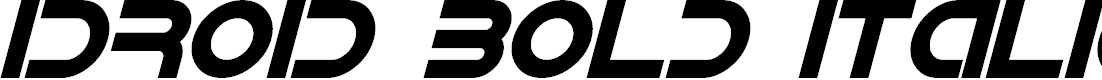 Preview image for IDroid Bold Italic
