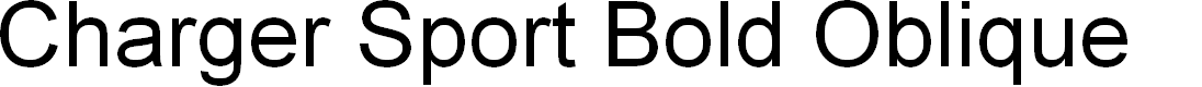 Preview image for Charger Sport Bold Oblique