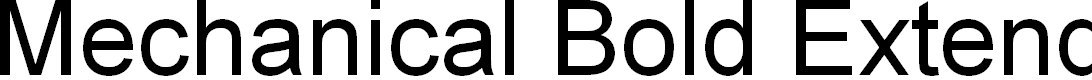 Preview image for Mechanical Bold Extended Oblique